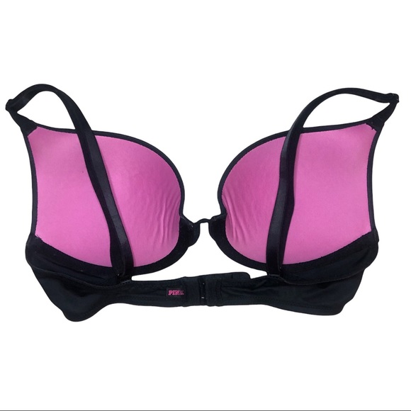PINK Victoria’s Secret Black “Wear Everywhere Push-Up” Bra - Picture 2 of 15